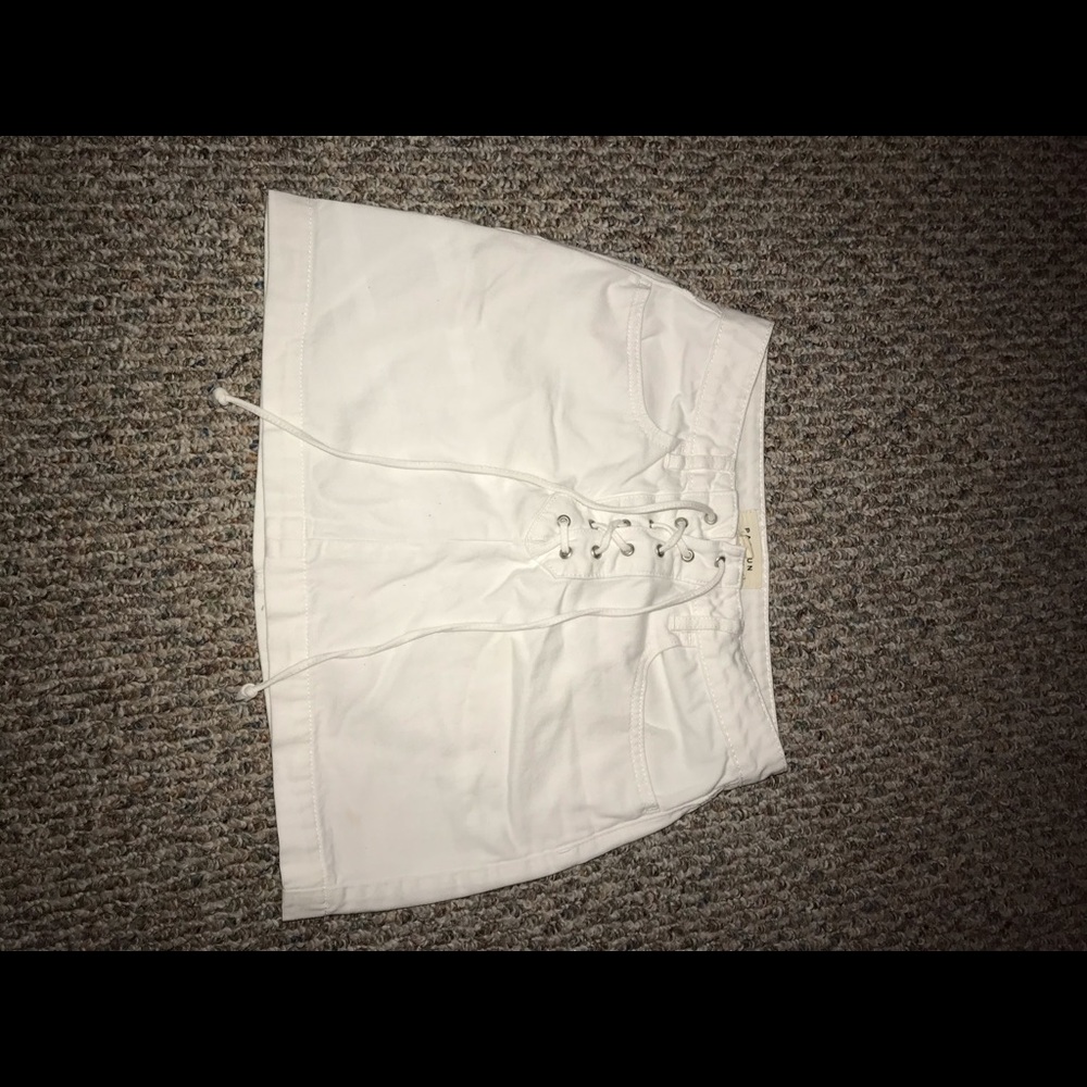 White skirt